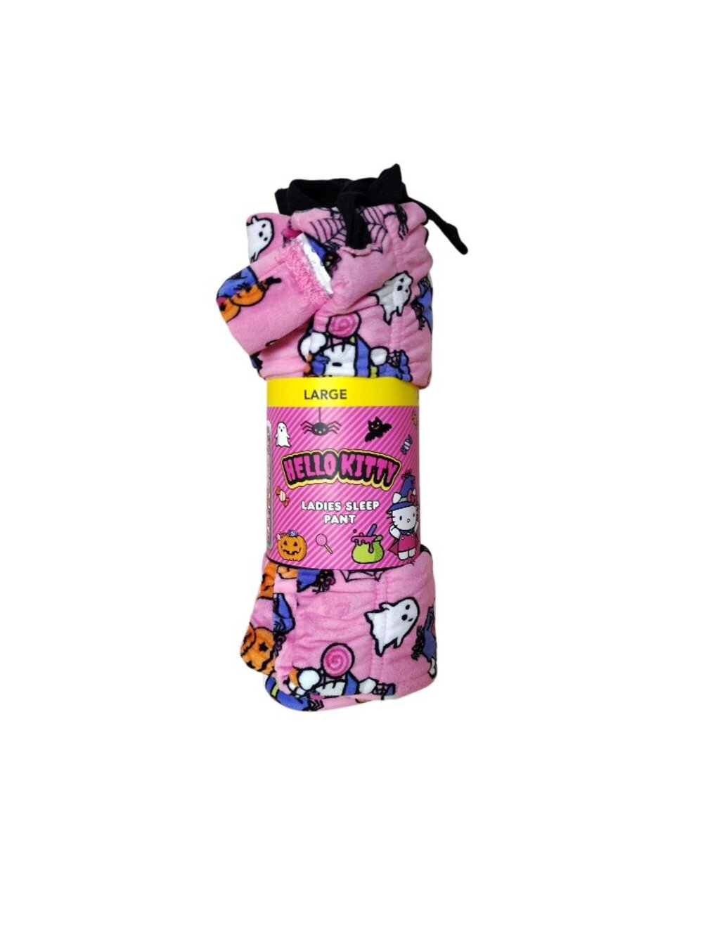 Sanrio Hello Kitty Pink Fleece Halloween Womens Large Sleep Pants Pajamas New